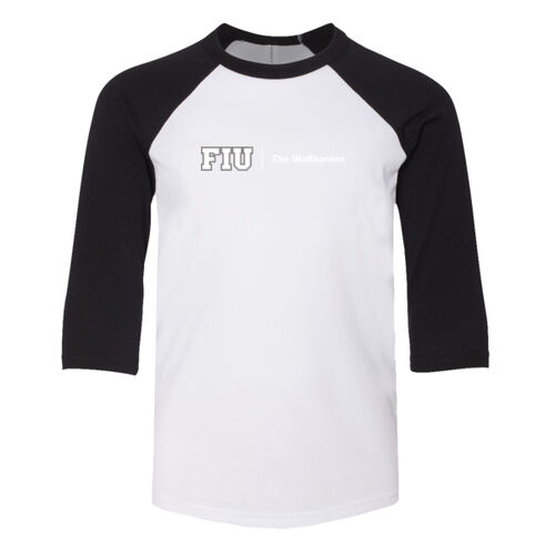 Wolfsonian - Youth Three-Quarter Sleeve Baseball Tee Thumbnail